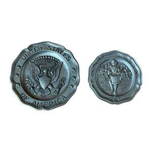 United States Of America & Continental Drummer Boy Sexton 1972 Pewter Plates